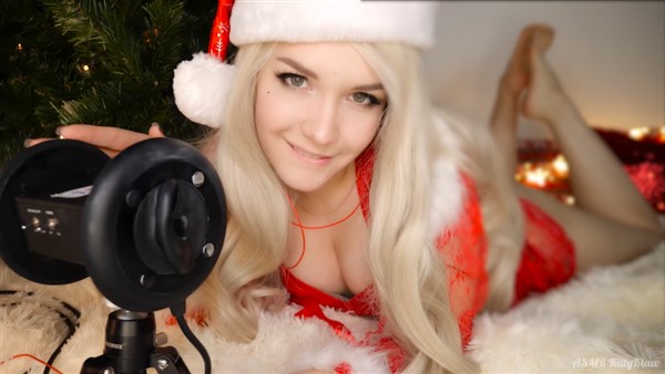 KittyKlaw ASMR Santa Girl Licking, Mouth Sounds, Triggers Patreon Video |  LewdStars