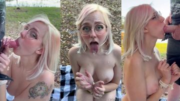 Ivy Celeste Nude Outdoor Blowjob Facial Onlyfans Video Leaked