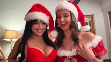 Hannah Jo Christmas Foursome with Hailey Rose Video Leaked