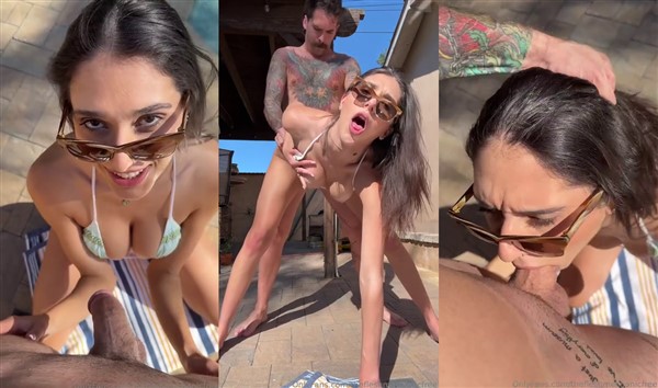 Aria Sloane Hardcore Fuck With The Flesh Mechanic Along Poolside