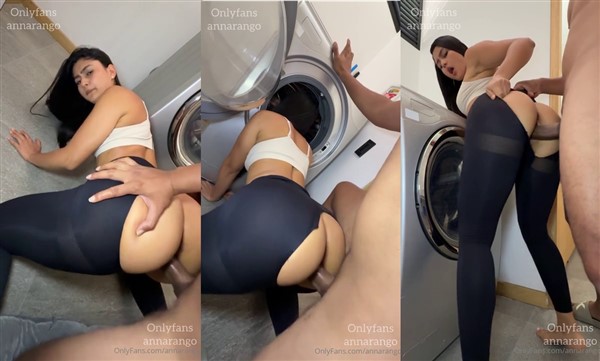 Anna Arango Gets Drilled While Stuck In A Washer