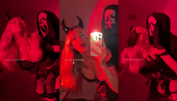 Devil Carter Cameron Gets Wrecked By A Ghostface