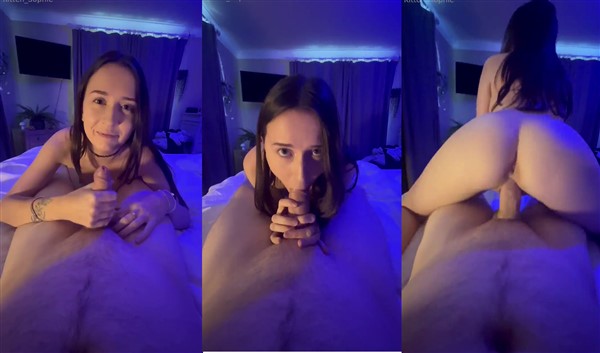 Kitten Sophie Gets Her Pussy Creampied After Riding